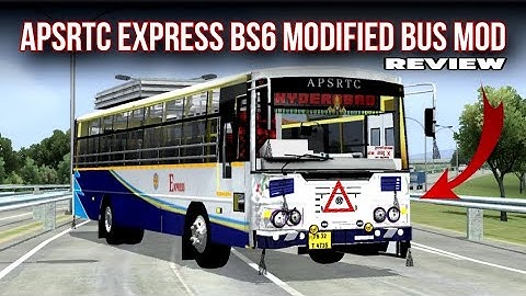 😍APSRTC EXPRESS BS6 MODIFIED BUS MOD FULL REVIEW FOR BUSSID || EXPRESS BS6 BUS MOD BUSSID RELEASED🔥🔥