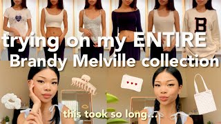 trying on my ENTIRE brandy melville collection + links! screenshot 4