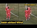 Moment Mo Salah Gave Advice To Wirtz During The Game Against AC Milan Look At His Reaction Moment Mo Salah Gave Advice To Wirtz During The Game Against AC Milan Look At His Reaction