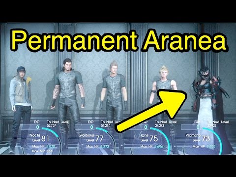 Final Fantasy XV: Unlock 5 Party Members (Permanent Aranea)