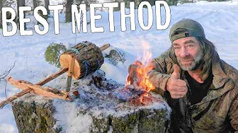 Easiest Bushcraft Fire Starting Method | Pump Drill