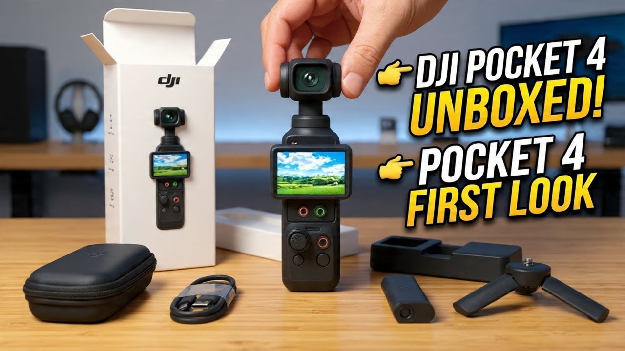 DJI Pocket 4 Unboxed? New Buttons & Features Revealed!