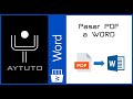 Pasar PDF a WORD (Fácil y rápido) -SIN PROGRAMAS