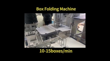 #cartonsealingmachine Automatic box folding machine, fast folding speed and high efficiency