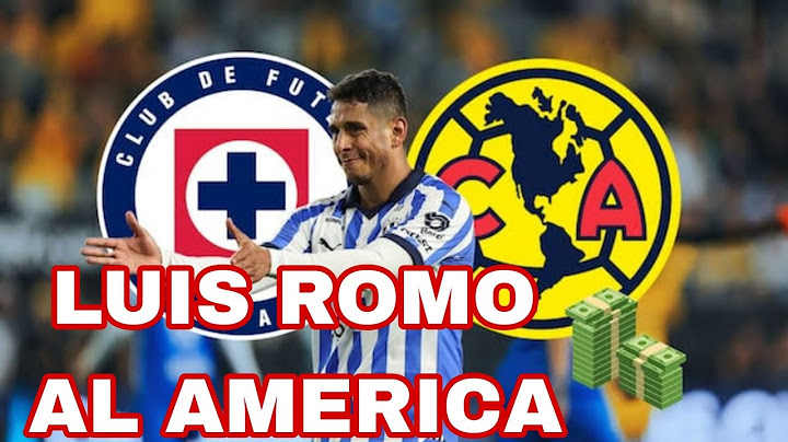 LUIS ROMO AL AMERICA COMO NUEVO REFUERZO