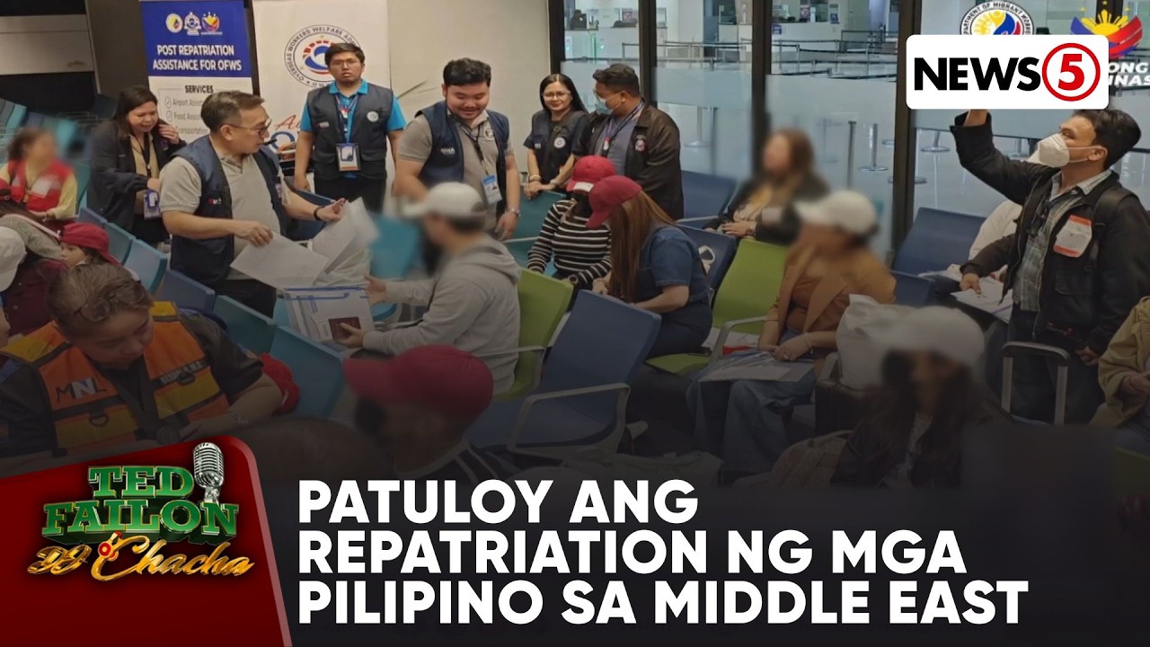 Repatriation efforts ng pamahalaan para sa mga Pilipino sa Middle East, patuloy