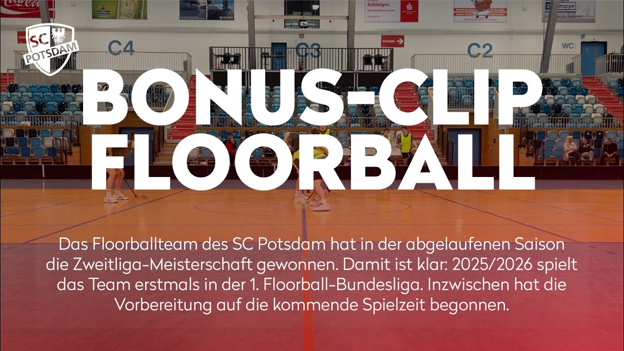 Bonus-Clip: Die Floorballer des SC Potsdam trainieren in der MBS Arena