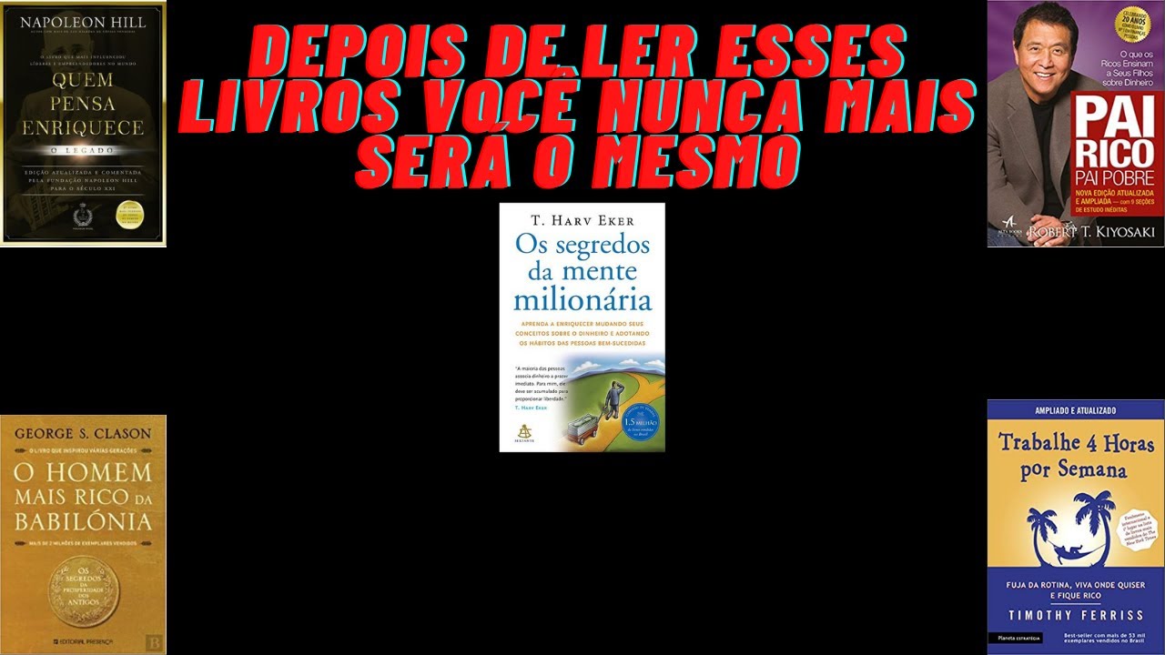 TOP 5 LIVROS PARA MUDAR A SUA MENTALIDADE - YouTube