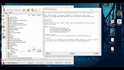 Skyrim - fix skyui // problem report