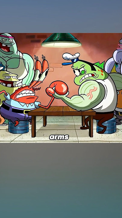 An Exciting Arm Wrestling Match #spongebob #anime