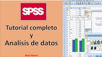 SPSS: Intro Tutorial de analisis de datos | csv exportar graficos tablas prueba hipotesis sintaxis