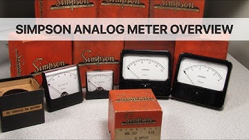 Analog Simpson Panel Meters - Teardowns