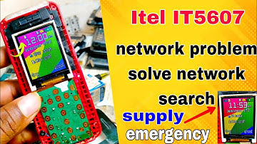 Itel IT5607 network problem solve network search