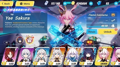 Honkai Impact 3 - Yae Sakura Full Stigmata Set & Flame Sakitama Gameplay Android / iOS