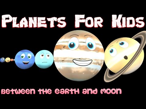 Planets for Kids Between The Earth and Moon