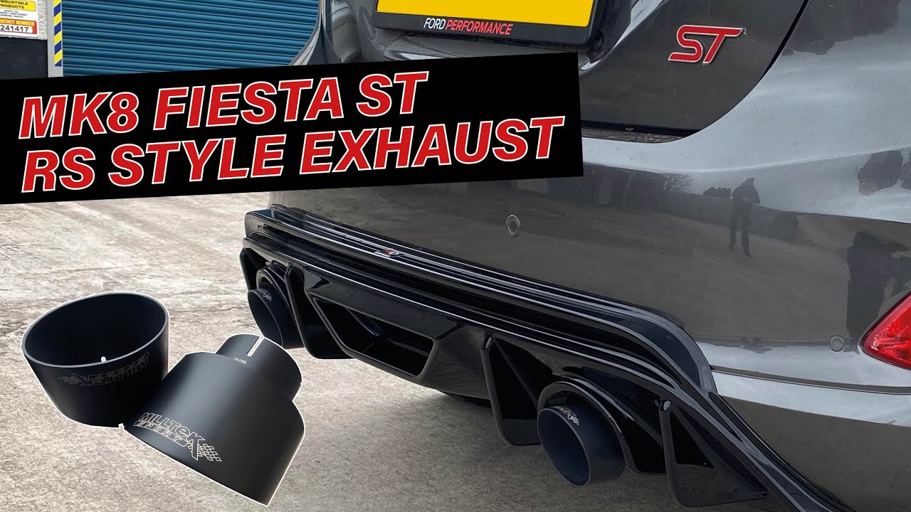 MILLTEK RS STYLE EXHAUST FOR THE MK8 ST INSTALL AND SOUND CLIPS YouTube