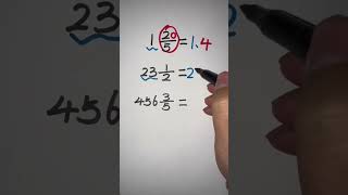 Converting mixed numbers to decimals #mixednumbers #decimal #fractions #fraction #decimals #shorts