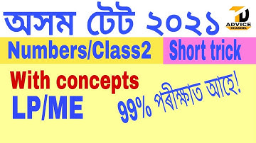Assam TET 2021//Maths//Numbers//Class2