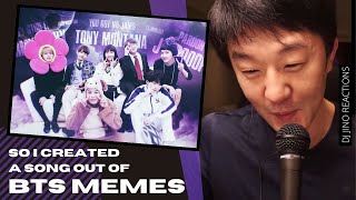 DJ REACTION to KPOP - SO I CREATED A SONG OUT OF BTS MEMES BY PAWPAW