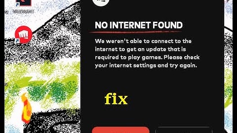 How to fix "No Internet Found" We weren