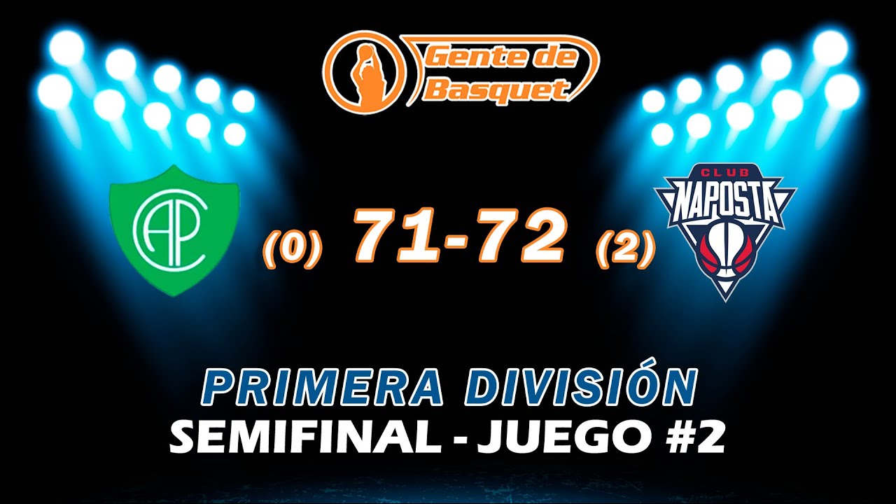 #Primera - Semifinal - Juego #2 (+3): Pacífico (0) 71 - 72 (2) Napostá