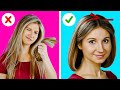SIMPLE HAIR HACKS FOR ANY SITUATIONS || 5-Minute Decor Ideas For Your Beauty