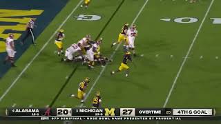 2023 Michigan Football vs Alabama Crimson Tide Rose Bowl Final Play To Titanic Music