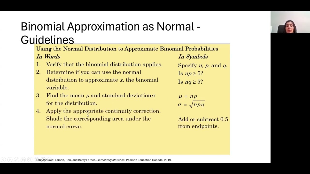 W11L3 Normal Approximation of Binomial
