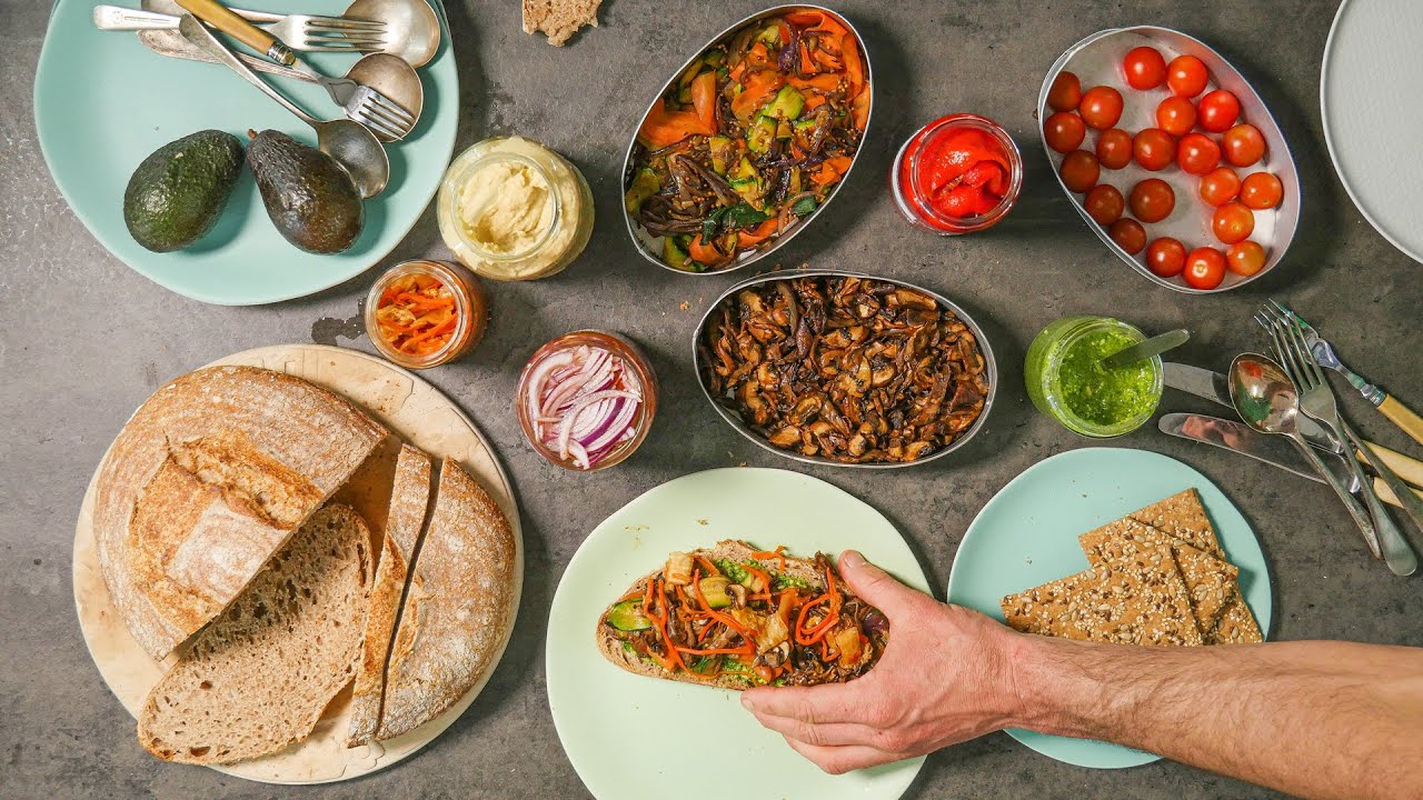 VEGAN LUNCH MEAL PREP FOR THE WEEK   WE ALL HAVE LUNCH AT HOME NOW