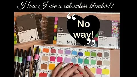 How to use your colourless blender! Alcohol markers