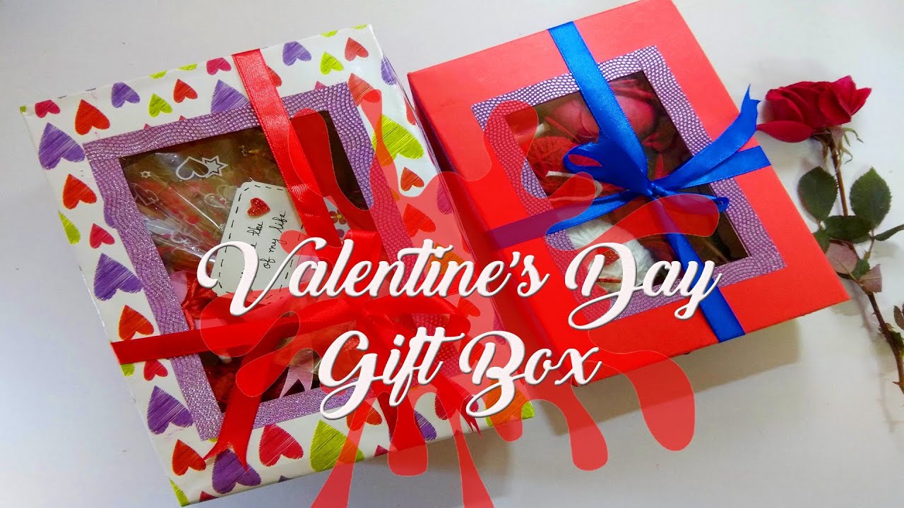 Valentines Day gift idea | Handmade valentines day gift box | Surprise ...
