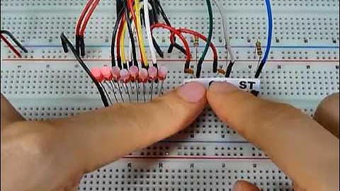 シフトレジスタの使い方をブレッドボードと指とLEDで習得する