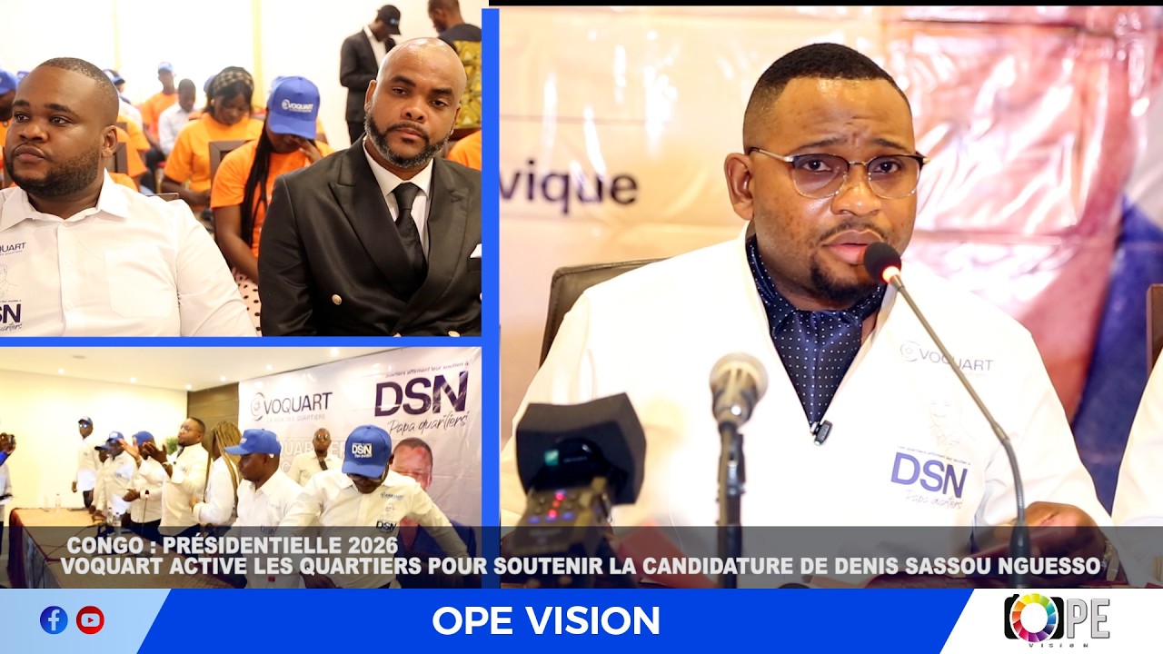 PRÉSIDENTIELLE 2026 : VOQUART ACTIVE LES QUARTIERS POUR SOUTENIR LA CANDIDATURE DE SASSOU NGUESSO