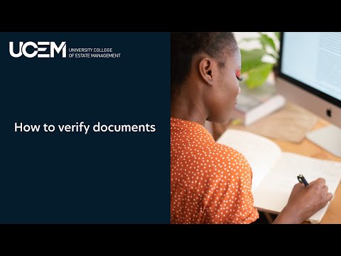 How to verify documents