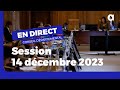Session du conseil dpartemental du 14 dcembre 2023