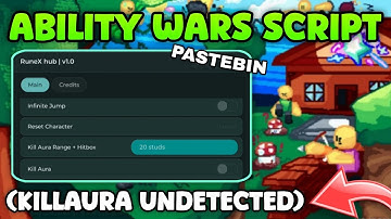 Ability Wars Script Pastebin **NO KEY** KillAura Slap Huge Hitbox Very OP Undetected For Mobile PC