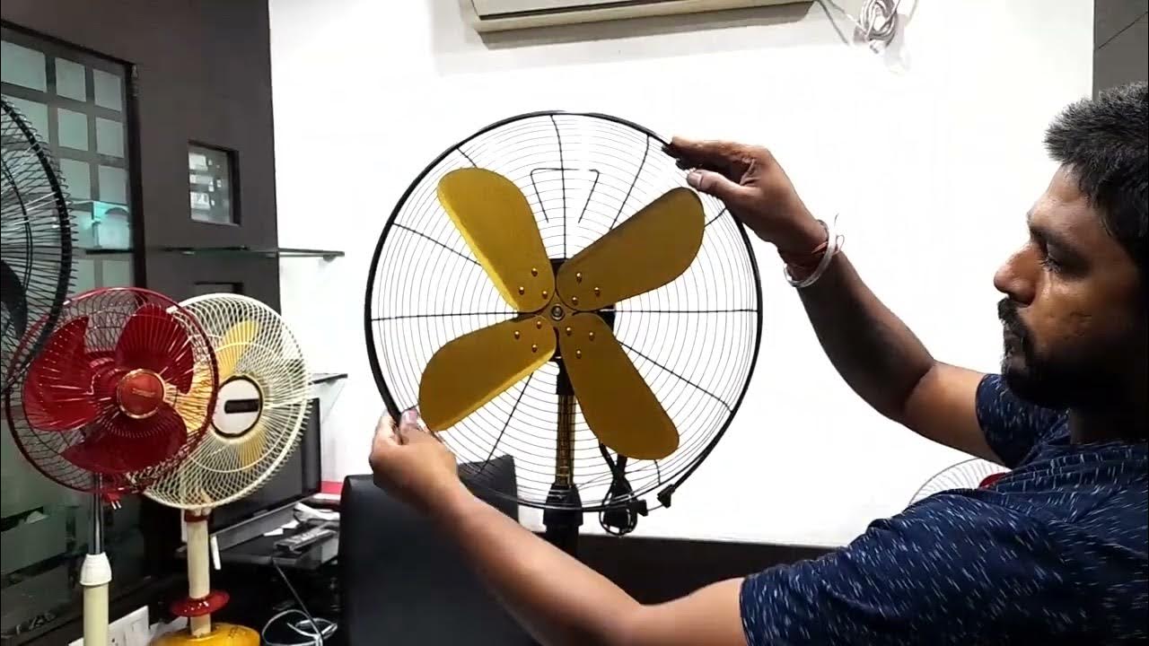 How to Install or fittings Santosh 16 inch Shera Pedestal Fan YouTube