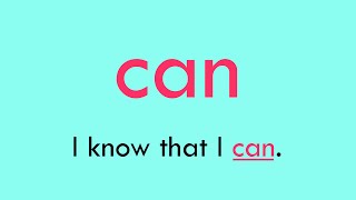 Sight Word Can