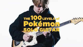 THE 100 LEVELS OF Pokemon SOLO GUITAR