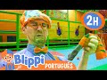 Blippi Aprende os 5 Sentidos! | 2 HORAS DO BLIPPI BRASIL! | Vídeos Educativos em Português