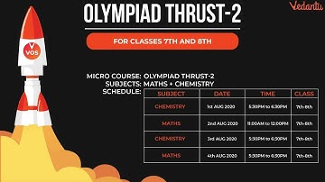 Olympiad Thrust 2- Micro Course for Junior Wing 📚 | Prepare Olympiads with Vedantu Olympiad School