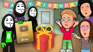 PZ Squire Gives Back Regina's Play Button ?  (BIRTHDAY PARTY!) Spy Ninjas Chad Wild Clay Vy Qwaint