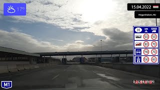 Driving From Wien (Austria) To Budapest (Hungary) 15.04.2022 Timelapse X4