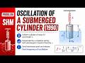 SHM OF A SUBMERGED CYLINDER (1990) ?  IIT JEE II ADVANCE PHYSICS II IIT JEE MAIN