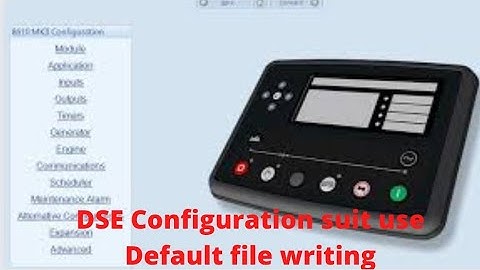 How to use DSE Configuration suit and how to write default file..