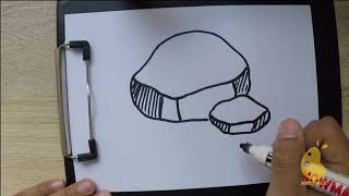 EASY DRAWING !! || How to Draw stone screenshot 1