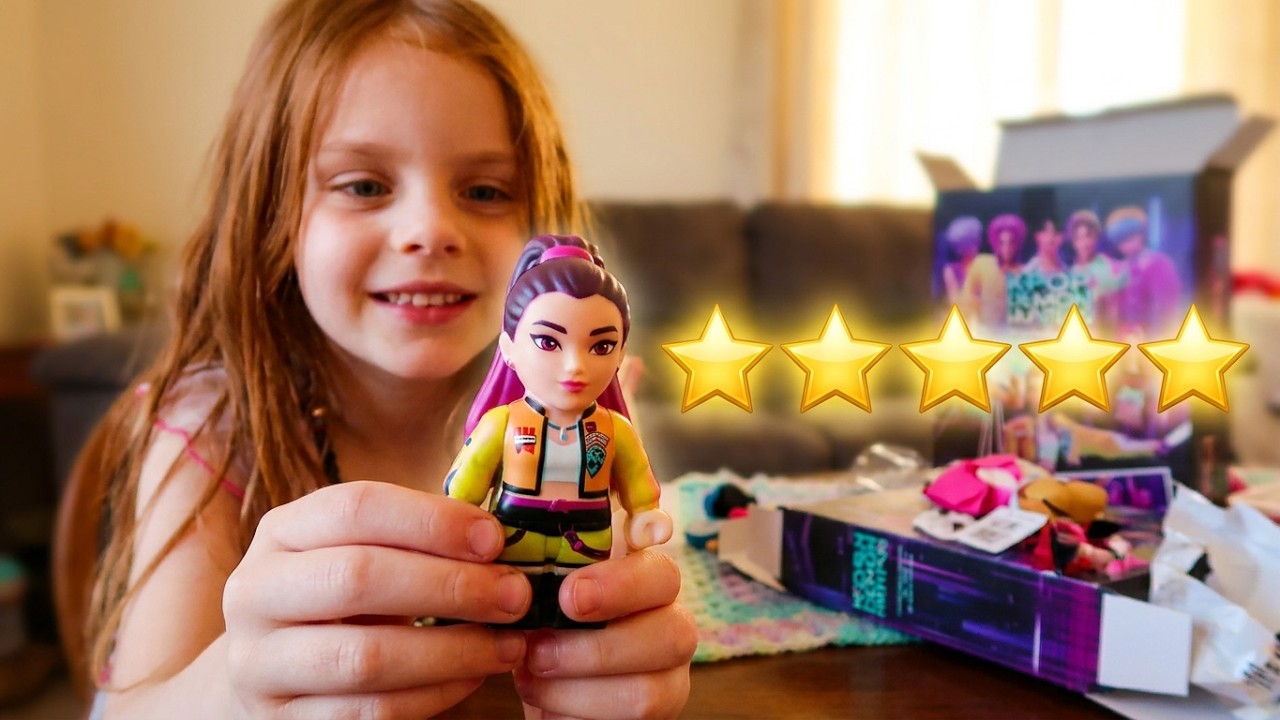 Daughter loves her Huntrix K-Pop Demon Hunters Box!