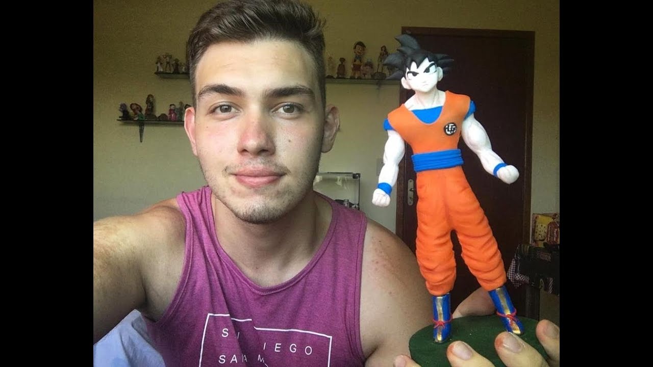 Goku SSJ  Bonecos de biscuit, Bonecos articulados, Bonecos