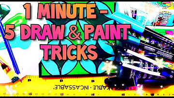 How To Draw Overlapping Circles | 5 Simple Draw & Paint Tricks