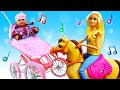 Весёлые песенки онлайн - Беби Бон и кукла Барби собираются на прогулку! - Видео игры для девочек.
